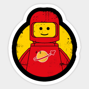 Red Spaceman Sticker